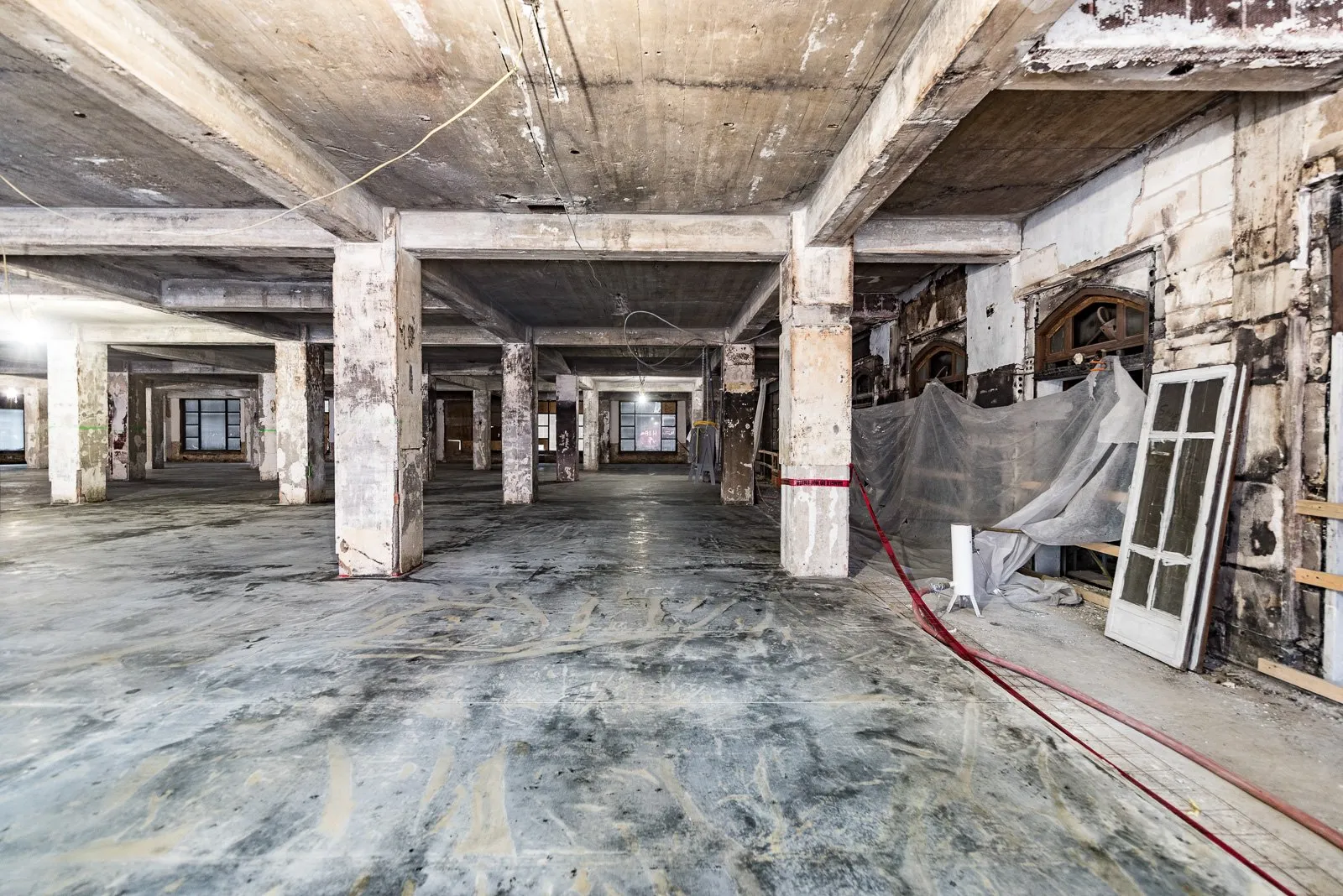 Wilkins Building upper floor during renovation