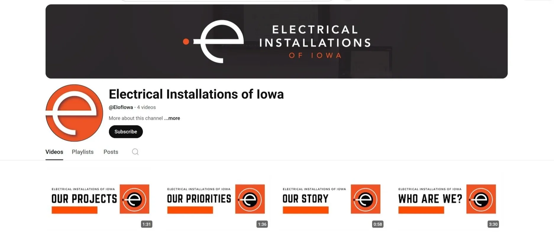Electrical Installations of Iowa YouTube channel developed by Jackall Creative